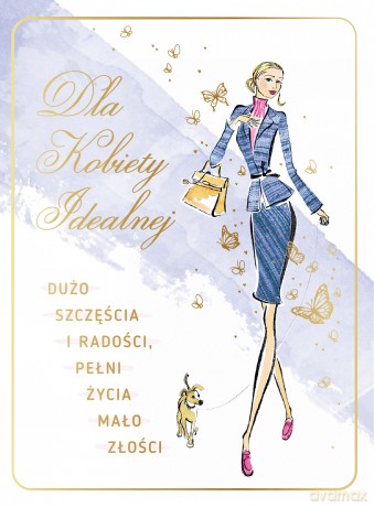 Karnet Urodziny kobiece Dla Kobiety Idealnej UKK 104