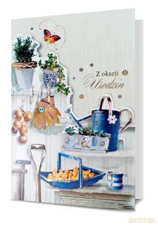 Karnet urodziny męskie z naklejaną cyfrą HM200-1770