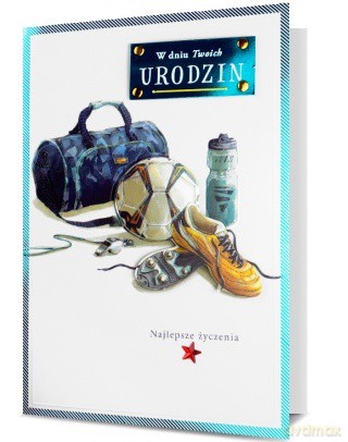 Karnet Urodziny piłkarz HM200-1602