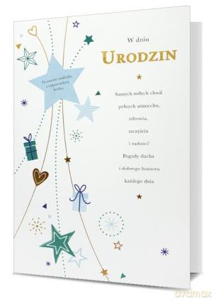 Karnet Urodziny z naklejką (40,50,60,70,80,90) HM200-1889