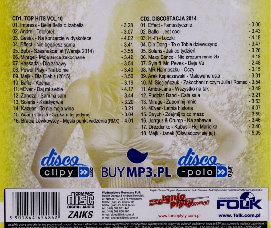 Top Hits Disco Polo vol. 10 2015 [2CD]