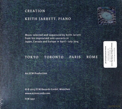 Keith Jarrett: Creation [CD]