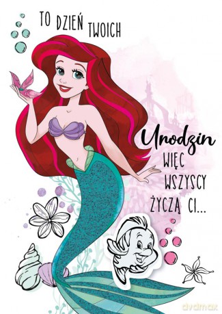 Karnet z naklejaną cyfrą Arielka