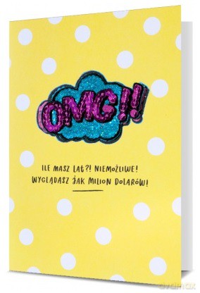 Karnet z naszywką - OMG K.GIFT-187