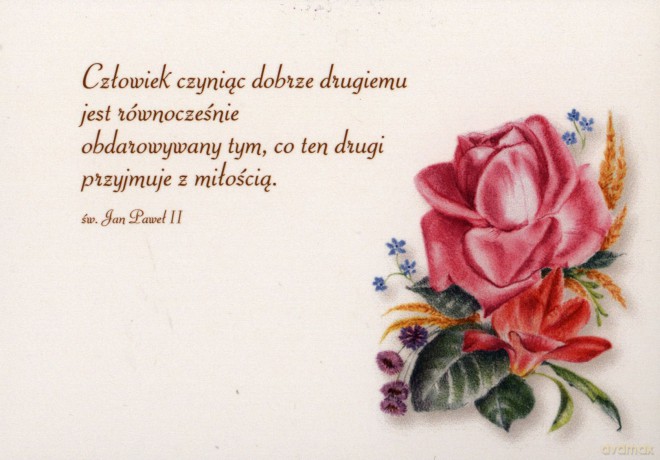Karnety 5 Folia Bukiet Duza Roza + Koperta Mala-Wyd.Siostr Loretanek Bpz
