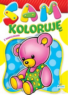 Kolorowanka A4 16 str. Sam koloruję Miś
