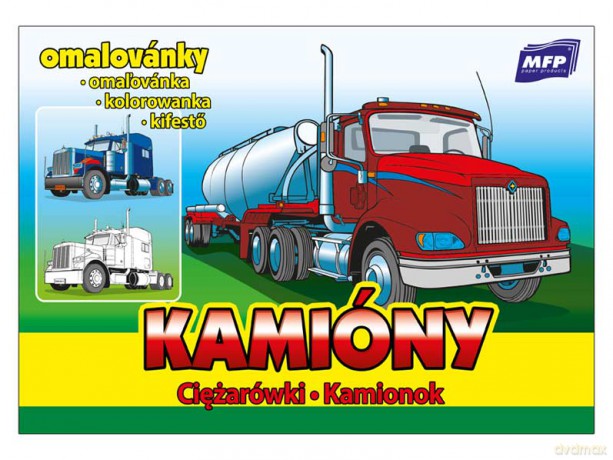 Kolorowanka Ciężarówki