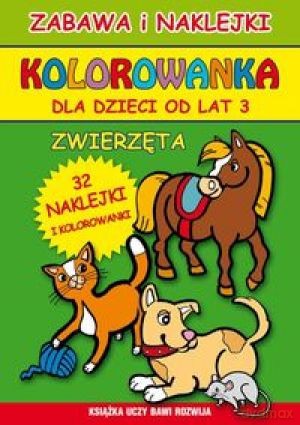 Kolorowanka dla dzieci od lat 3. Zwierzęta + naklejki - Beata Guzowska, Katarzyna Bogucka [KSIĄŻKA]