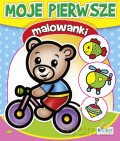 Kolorowanka Moje pierwsze malowanki 1,63x1,92cm16 str. Miś na rowerze