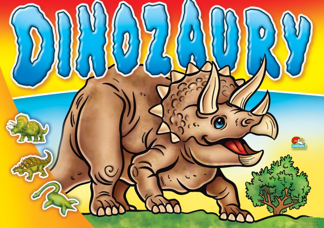 Kolorowanka. Dinozaury - Dino brązowy (A4, 16 str.)