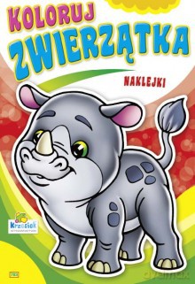 Kolorowanka. Koloruj zwierzątka Nosorożec B-5 16str