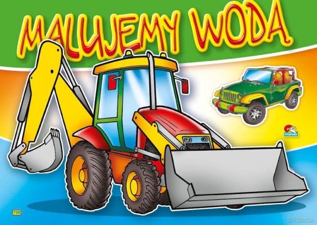 Kolorowanka. Malujemy wodą Traktor (A4, 8 str.) Malowanka woda