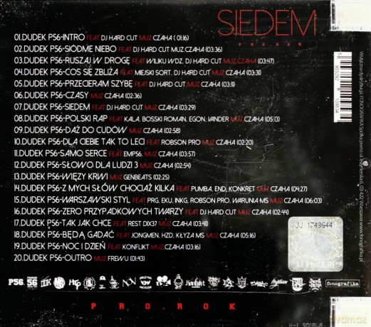 Dudek P56 7 Solo: Polski Rap [CD]