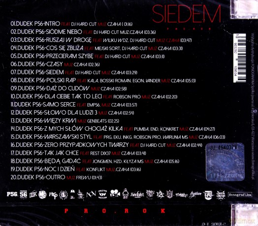 Dudek P56 7 Solo: Polski Rap [CD]