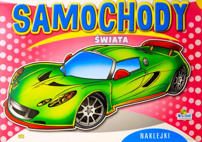 Kolorowanka. Samochody świata - Samochód sportowy zielony(A-4, 16 str.)