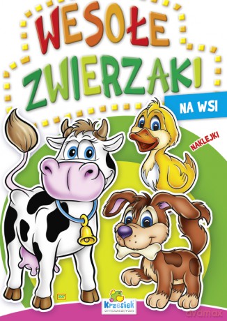 Kolorowanka. Wesołe zwierzaki - Na wsi (A4, 16 str.)