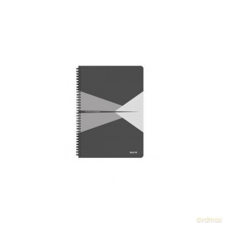Kołonotatnik Leitz A4 kratka PP szary 44950085
