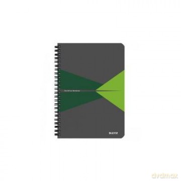 Kołonotatnik Leitz A5 kratka PP zielony 44980055
