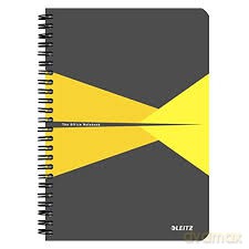 Kołonotatnik Leitz A5 kratka żółty 44580015