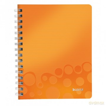 Kołonotatnik WOW Leitz A5 PP pomarańczowy 46410044