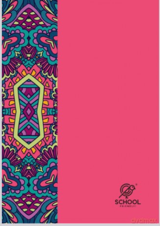 Kołozeszyt 20X26 80 kartek kratka Mandala 1szt (opak 5szt)