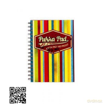 Kołozeszyt Pukka Pads Jotta Americano A5 kratka 160 żółty i fioletowy 6977-AME/SQ (MIX)