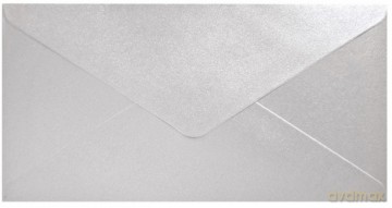 Koperta 80X160mm Pearl jasnosrebrny 150g 10szt op.