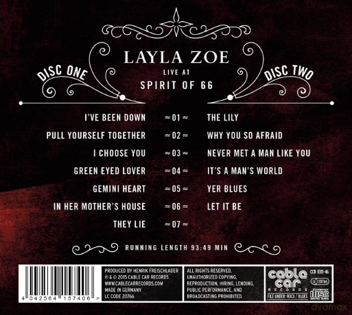 Layla Zoe: Live At Spirit Of 66 [2CD]