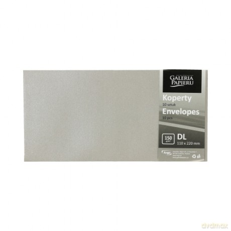 Koperta DL Pearl srebrny 150g/m2 op/10szt. 280166