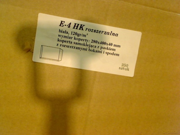 Koperty E4 HK RBD białe op. 250 sztuk