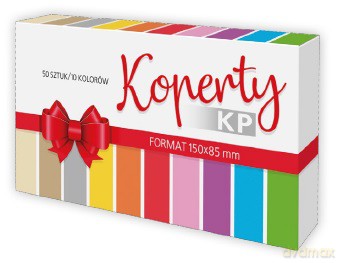 Koperty MIX kolorów 150x85 op-50 szt