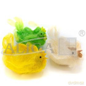 Koszyki wielkanocne w kształcie kury 14cm mix kolorów 3szt/opak WKSZ-8147