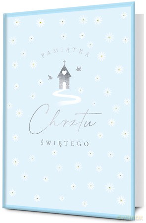 Książeczka Chrzest niebieska