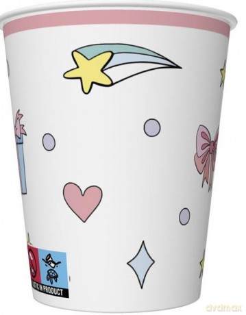 Kubeczek papierowy Jendorożec 250ml, 8 szt./op.