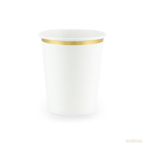 Kubeczki biały, 260ml, op.6szt