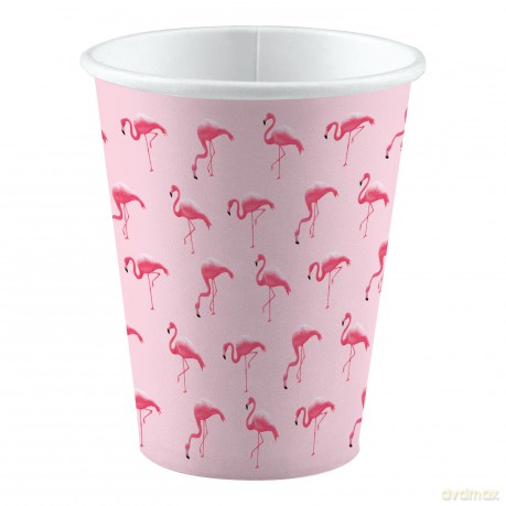 Kubeczki Flamingo Paradise 250ml op. 8szt