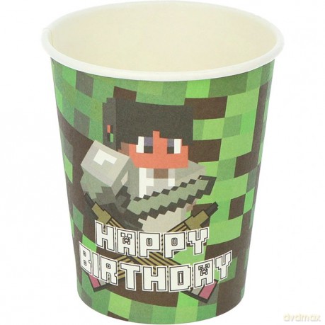 Kubeczki papierowe minecraft op.6szt.