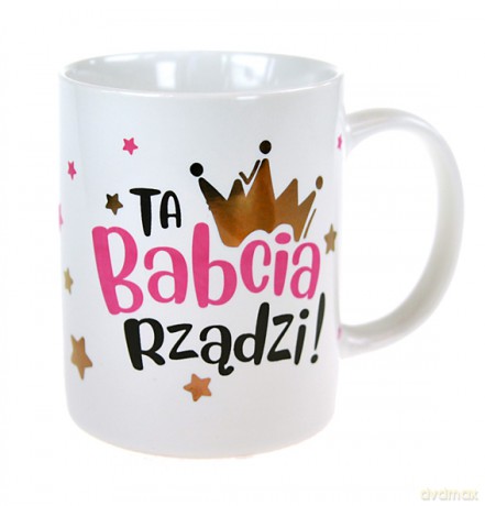 Kubek "ta Babcia rządzi"