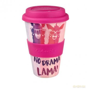 Kubek bambusowy "no drama lama"