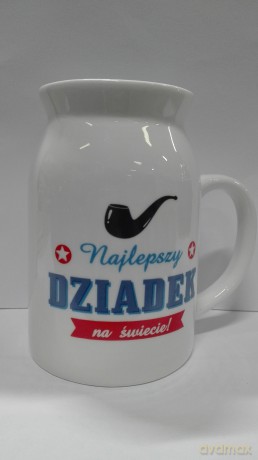 Kubek bańka 350 ml Dzień Dziadka - Najlepszy dziadek fajka