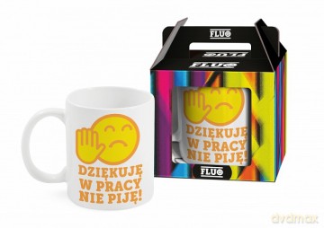 Kubek Boss Fluo 300 ml "Dziękuje w pracy"
