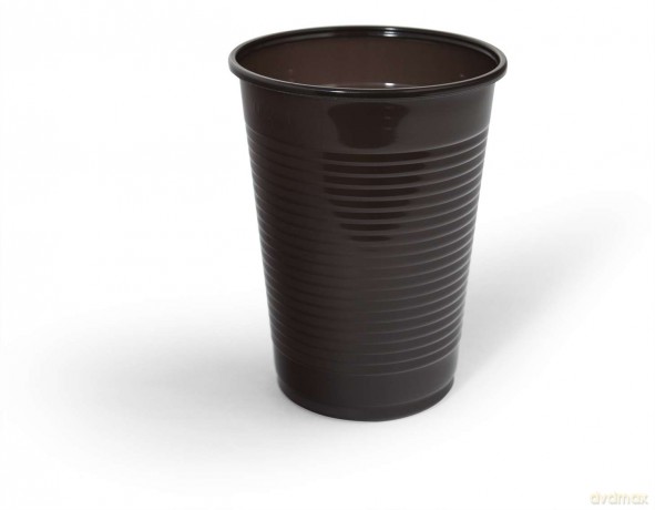 Kubek Gabi Plast 230 ml brąz-biały PS 100 sztuk