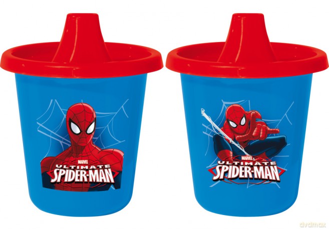 Kubek podróżny 250 ml Spiderman 2 szt.