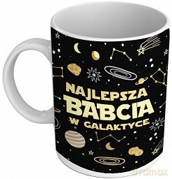 Kubek premium "Najlepsza Babcia w galaktyce"