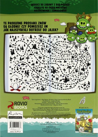 Bad Piggies Świńskie Pomysły Kolorowanki I Łamigłówki [KSIĄŻKA]