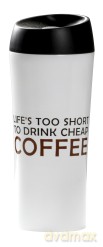 Kubek termiczny happy 400ml - coffee