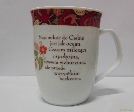 Kubek z dedykacją (RZ8) KOCHAM CIĘ
