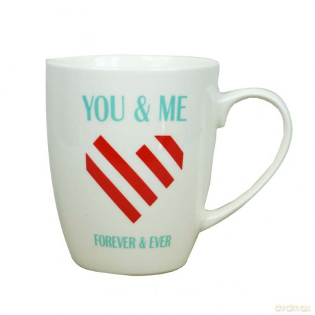 Kubek z sercem You&Me 360 ml