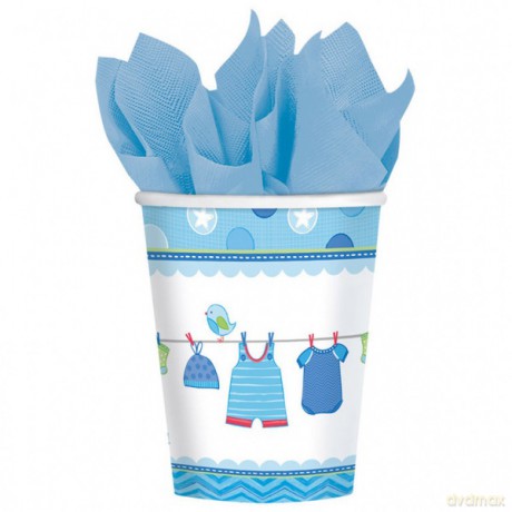 Kubki baby shower chłopiec op.8szt
