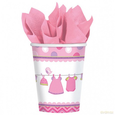 Kubki baby shower dziewczynka